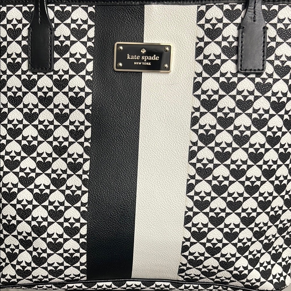 Kate Spade Black and White Tote Bag - Picture 2 of 13